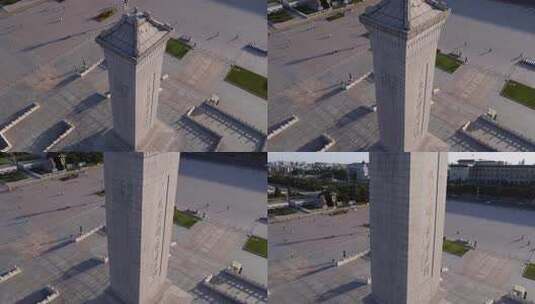 升降拍摄人民英雄纪念碑高清在线视频素材下载