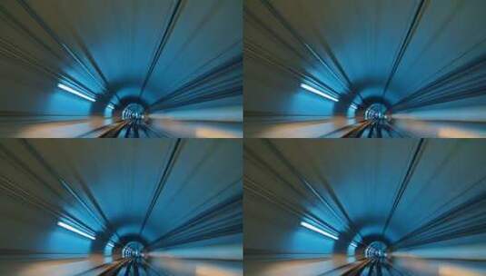 地铁隧道内穿梭画面高清在线视频素材下载