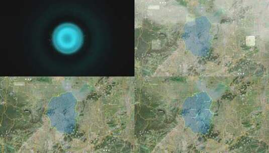 庐江县-皖地图B51高清在线视频素材下载