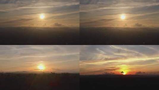 日出时分山峦云海景观高清在线视频素材下载