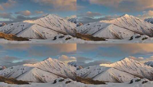 雪山自然风光全景高清在线视频素材下载
