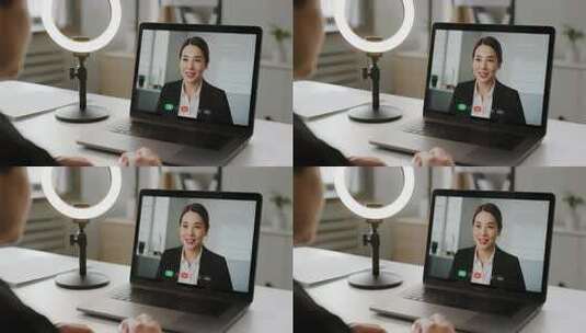 在线教育网络会议远程办公行业视频高清在线视频素材下载