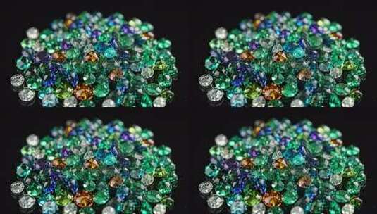 多彩宝石微距特写素材高清在线视频素材下载