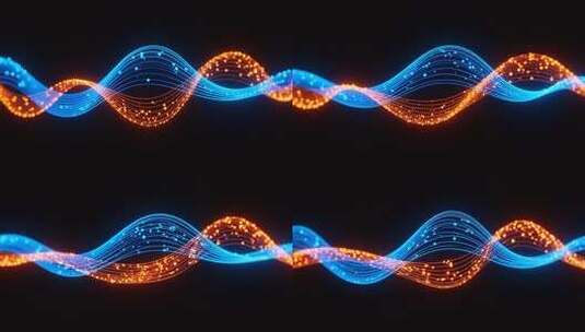 动感发光线条波浪素材高清在线视频素材下载