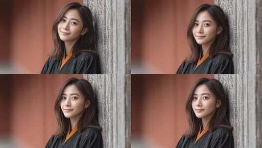 东方女性的宁静之美与传统文化的和谐交融高清在线视频素材下载