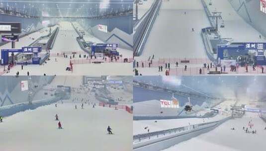 4k深圳前海华发冰雪世界宣传片高清在线视频素材下载