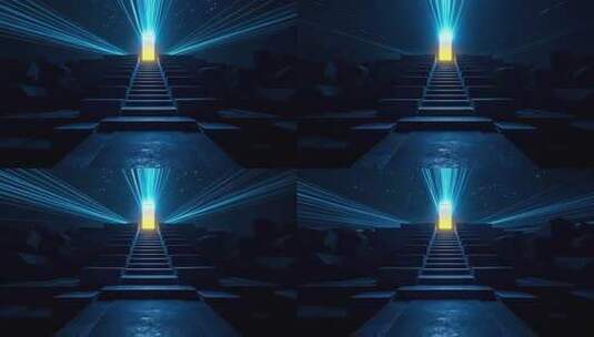 门 台阶 楼梯 魔幻 背景高清在线视频素材下载