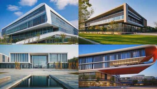 办公室智慧商业物业写字楼办公大楼智能化自高清在线视频素材下载