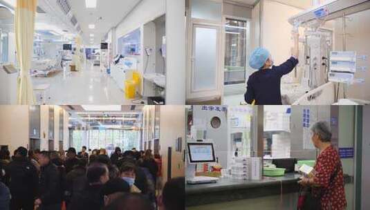 忙碌的医生和就医的患者高清在线视频素材下载