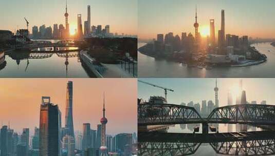 上海东方明珠地标合集 电视塔 陆家嘴CBD高清在线视频素材下载