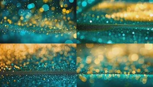 璀璨光影金色粒子梦幻之旅粒子飘动光影闪烁高清在线视频素材下载