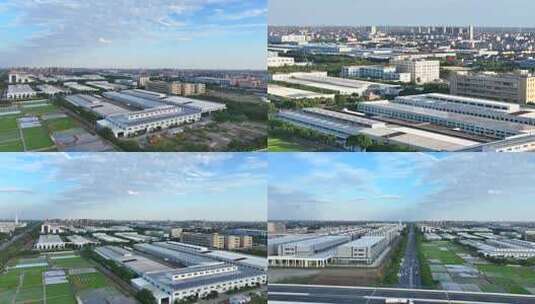 S3科创走廊 临港奉城智造园 奉贤人本工业园高清在线视频素材下载