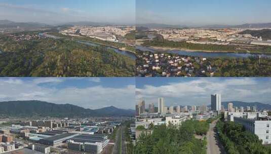 丽水水阁工业园区高清在线视频素材下载