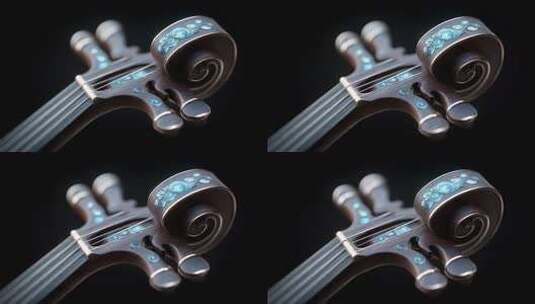 精美二胡细节展示传统文化艺术高清在线视频素材下载