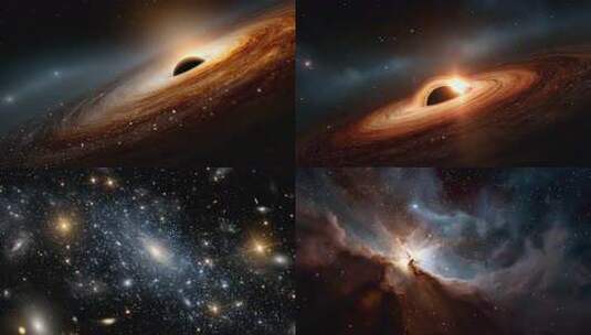宇宙星空天体星际穿越星系星云15分钟高清在线视频素材下载