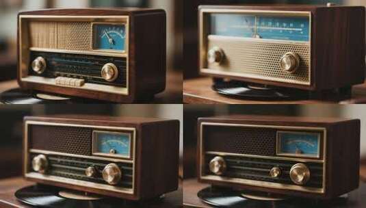 复古收音机特写素材高清在线视频素材下载