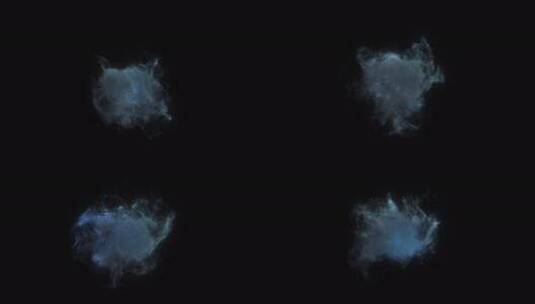 黑色背景粒子特效素材高清在线视频素材下载