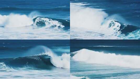 大海翻涌的浪花高清在线视频素材下载