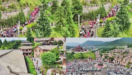 4k 万人火把节庆典人群狂欢宣传片高清在线视频素材下载