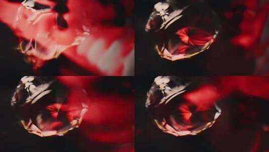 钻石在精华液中的倒影美妆素材高清在线视频素材下载