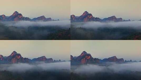 日出云海航拍壮丽山河0072高清在线视频素材下载