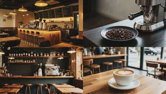 工业风咖啡馆设计风格展示高清在线视频素材下载