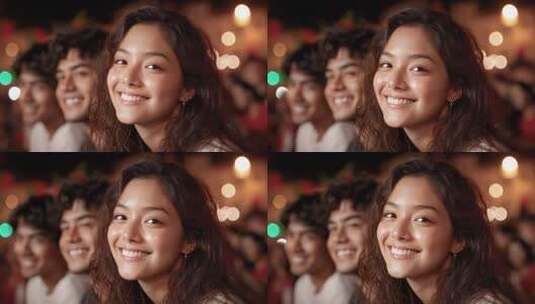 派对之夜一群年轻人的欢笑与活力高清在线视频素材下载