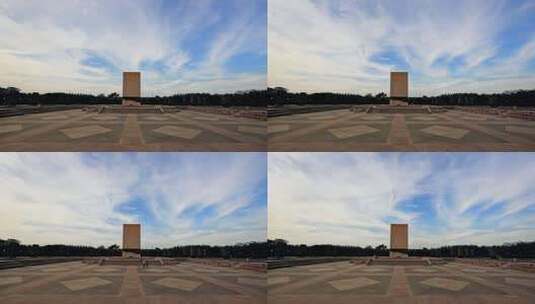 广场纪念碑全景延时高清在线视频素材下载