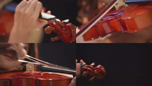 小提琴演奏特写素材高清在线视频素材下载