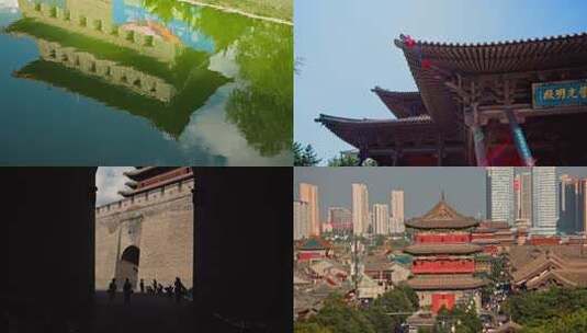 山西大同古城唯美人文景观空镜高清在线视频素材下载