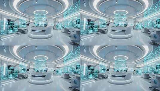 未来科技感网络科技实验室高清在线视频素材下载