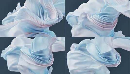 高端优雅丝绸流动唯美抽象背景动画高清在线视频素材下载