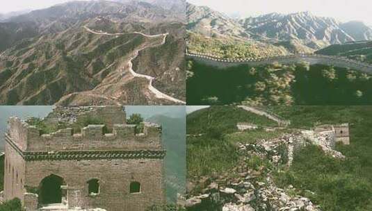 万里长城历史影像高清在线视频素材下载
