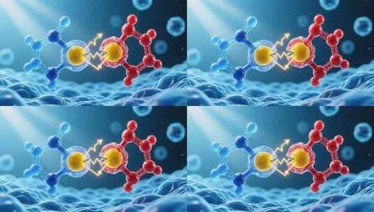 分子结构细胞生长4K高清在线视频素材下载
