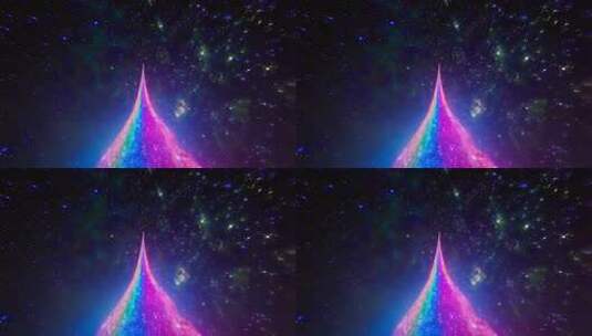 梦幻星空粒子特效画面高清在线视频素材下载
