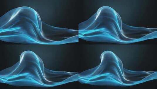 蓝色动感抽象光效素材高清在线视频素材下载