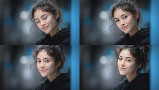 自信微笑的年轻女性积极面对生活高清在线视频素材下载