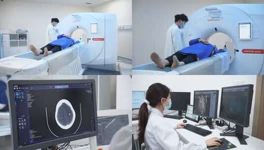 4K医院CT机操作高清在线视频素材下载