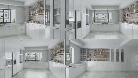 北欧家居厨房空镜合集高清在线视频素材下载