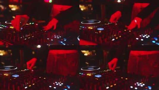 酒吧DJ打碟真实拍摄高清在线视频素材下载