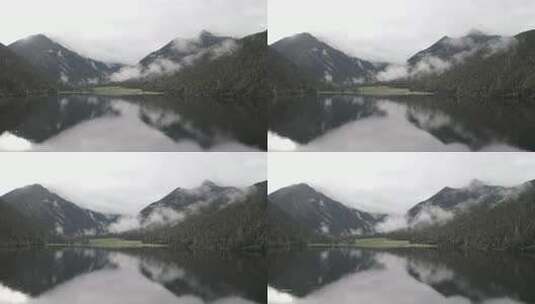 4k超清川西高原航拍湖泊牧场山谷牛群马匹高清在线视频素材下载