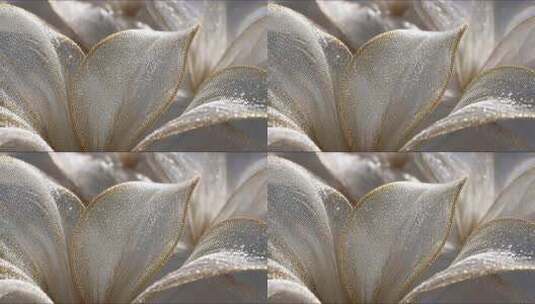 微距特写金色网状花瓣高清在线视频素材下载