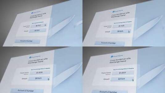 跨境汇款界面素材高清在线视频素材下载