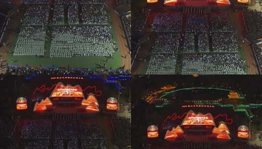 陕北民歌演唱会现场全景高清在线视频素材下载