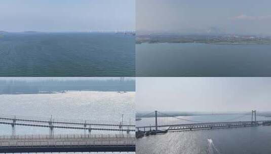 海面风车远景素材高清在线视频素材下载