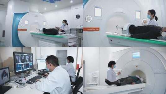 4K医院核磁共振机操作高清在线视频素材下载