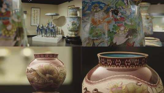 景泰蓝精品展示1高清在线视频素材下载