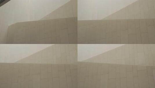 杭州临平玉架山博物馆室内墙面瓷砖纹理高清在线视频素材下载