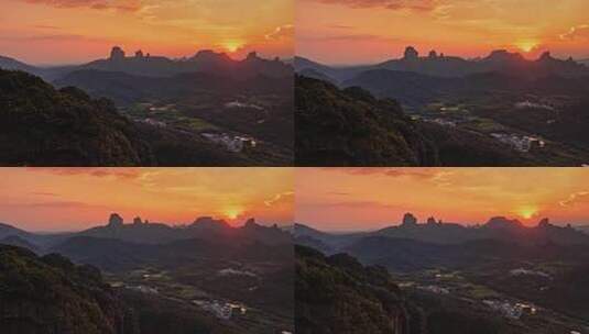 韶关丹霞山航拍0198高清在线视频素材下载