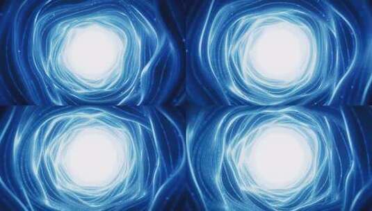 抽象霓虹圆形隧道背景三维渲染高清在线视频素材下载